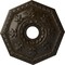 Ekena Millwork Nottingham Medallion (Canopies up to 4 5/8"), 18"OD x 3 1/2"ID x 1 1/2"P, Stone Hearth Crackle CM18NTSHC - alternate 1